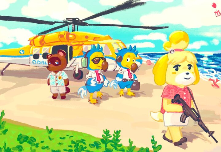 Isabelle and co. clearing the island
