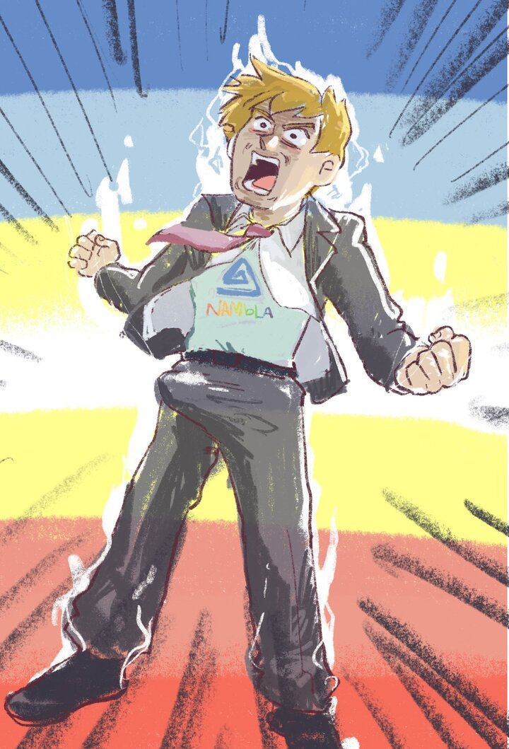 A redraw of my worst Reigen headcanon ever