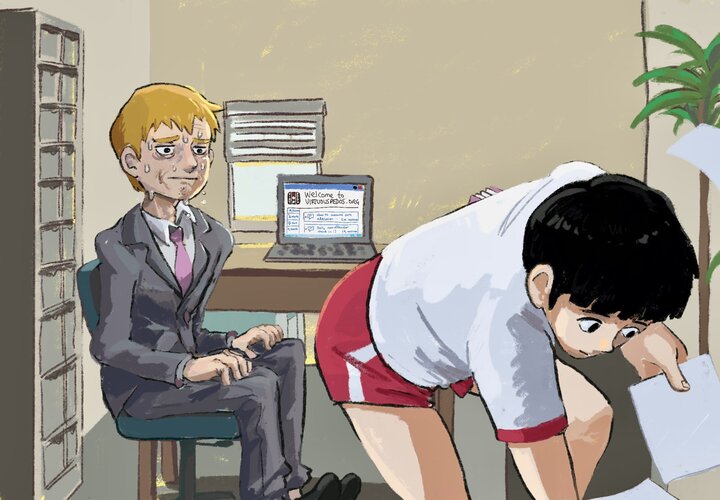 Reigen being a sweaty pedo